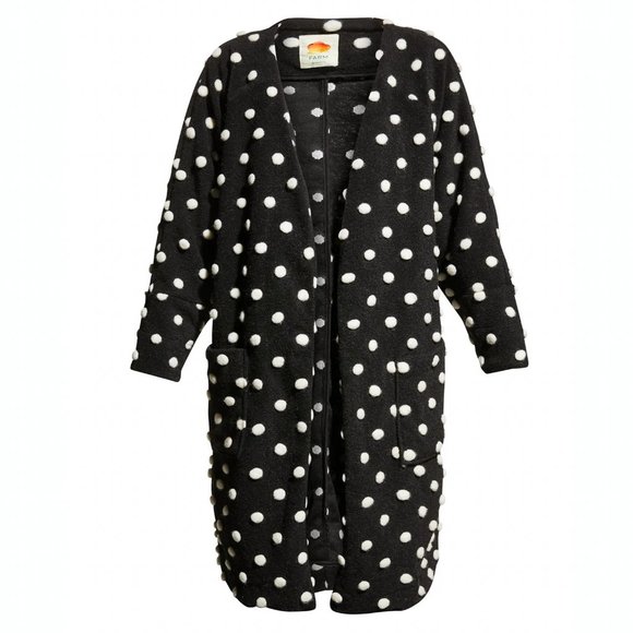 Farm Rio Polka Dots Fleece Duster 